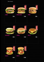 Menu La Cantine - Les burgers