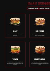Menu Times Square - Les naan burgers