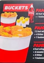 Menu 33 Burger Street - Les buckets et tex mex