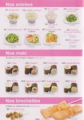 Menu Au Jap Sushi - Les entrées, makis et brochettes