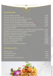 Menu Le bistro d'edgard - Fruits de mer et légumes sautés