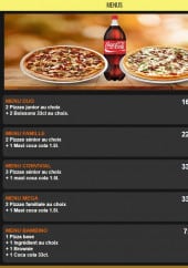 Menu Star Pizza - Menus