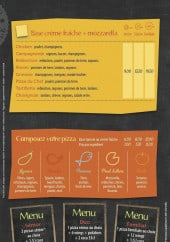 Menu Pizza Service - les pizzas base tomate