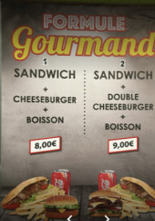 Menu Express Food - Formule gourmand