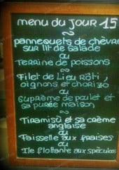 Menu La Fleur de Sel - Exemple de menu du jour