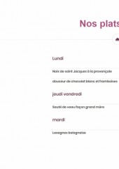 Menu Au Passé Retrouvé - Le plat du jour 