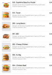 Menu 442 Burger - Menu burgers à la carte  page 2