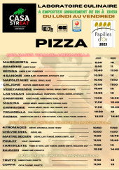 Menu Casa Streat - Les pizzas