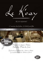 Menu Le Kosy - Carte et menu Le Kosy Les Ulis
