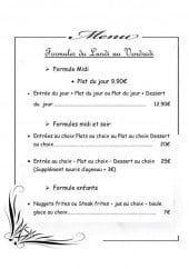 Menu Le prestige - Les formules 