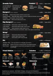 Menu New York Time - Paninis, burgers, wraps,...