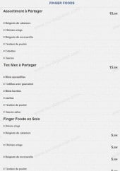 Menu Elite Five Soccer - Les assortiments, tex mex,...