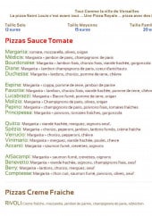 Menu Pizza Saint Louis - Les pizzas