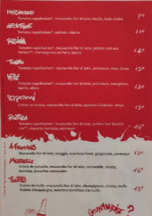 Menu Uno street pizza - Les pizzas