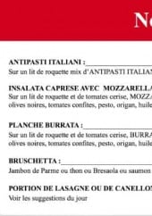 Menu Delizie Italiane de Luciano - Les spécialités