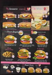 Menu Kitchen corner - Les sandwiches, les burgers ...