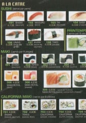 Menu New kyoto - Les sushis, makis...