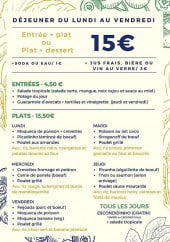 Menu Posto 9 - La carte