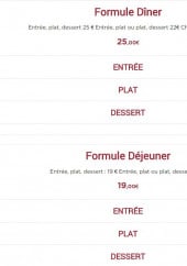 Menu Café du Théâtre - Formules