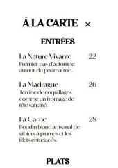 Menu Maison Avoise - La carte