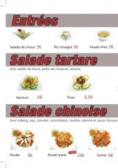 Menu Urban Sushi - Les Entrées