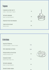 Menu Mikeltxo - Les entrées et tapas