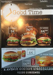 Menu Good Time - Menus burgers