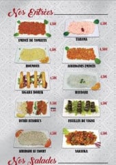 Menu Istanbul's Grill - Entrées, salades et soupes