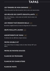 Menu Unity - Les tapas