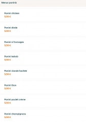 Menu Caverne A Pizza - Les menus paninis