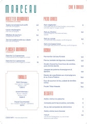 Menu Marceau - Les planches, bocaux et desserts, ...