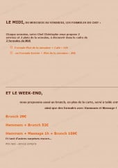 Menu Mangaréva - Les formules