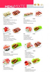 Menu Dream sushi - Menu mixte