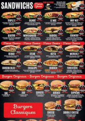 Menu Why Not - Les sandwichs et tacos