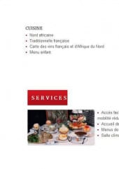 Menu Tipaza - Cuisine et prestations