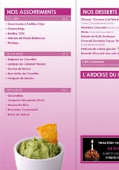 Menu Sharkys - Assortiment, desserts et ardoise 