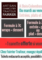 Menu Fairrier Traiteur - Les formules