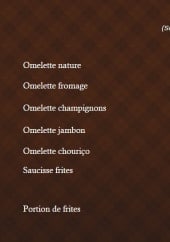 Menu L'euro - Brasserie