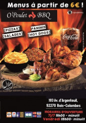 Menu O’ Poulet Bbq - Carte te menu O’ Poulet Bbq Bois Colombes