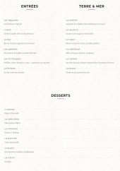 Menu Un chef dans vos casseroles - Les entrées, plats et desserts