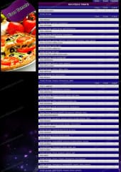 Menu Venezia Pizza - Les Pizzas Tomate