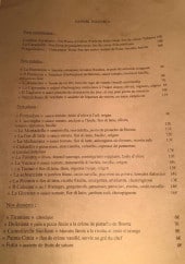 Menu Sapori - Pour commencer, entrées, pizzas,...