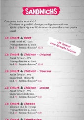 Menu Smart & Bio - Sandwichs