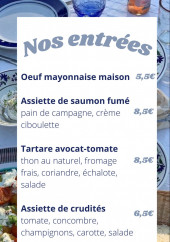 Menu L'Arcouest - Les entrées