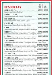 Menu Saladium - Les pizzas