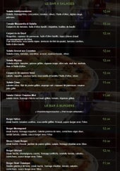 Menu Olivium - Salades et burgers