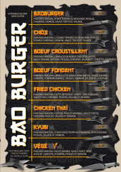 Menu Baoma - Les burgers
