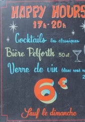 Menu Bistro du Faubourg - Le happy hour