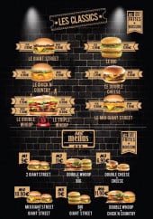 Menu 145 Street - menus