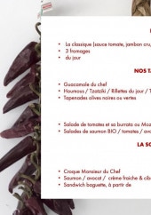 Menu Mamato - Les tapas, salades, ...